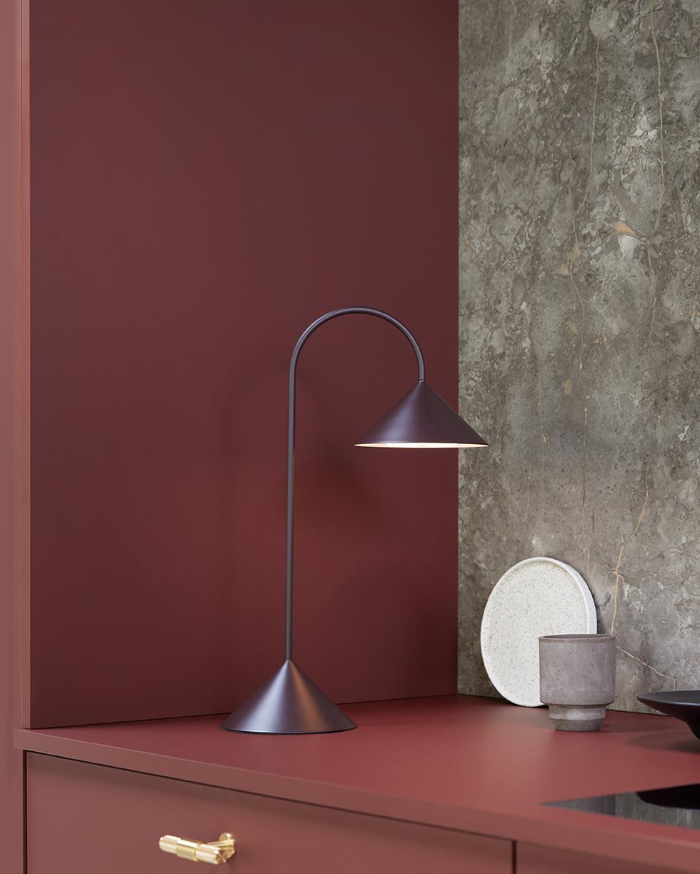 Grasp Portable lampe, Matt Beetroot - H47